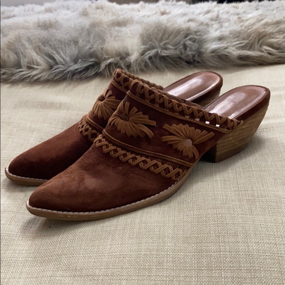 EUC Jeffrey Campbell mules size 9.5 - Picture 1 of 4